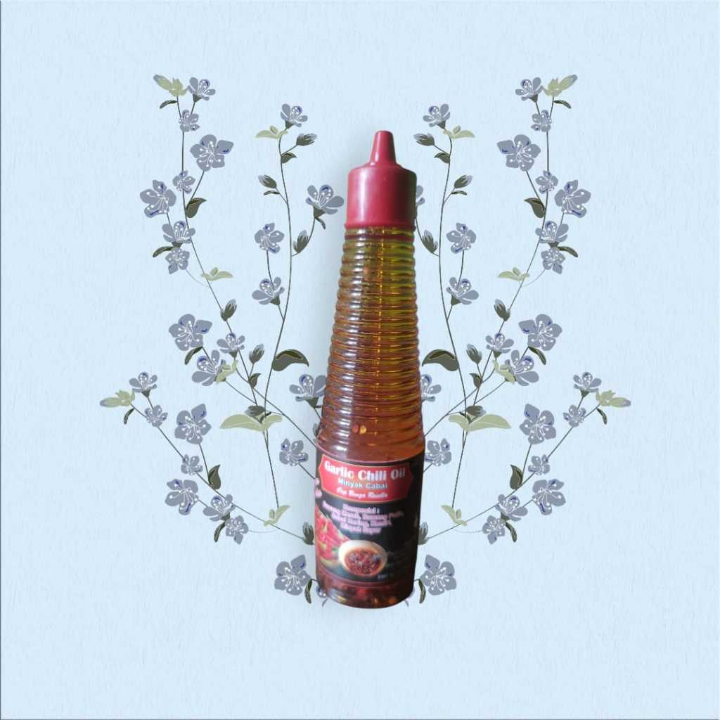 

Chili Oil Minyak Cabe Cap Bunga Rosella Botol Isi 135 ML Halal