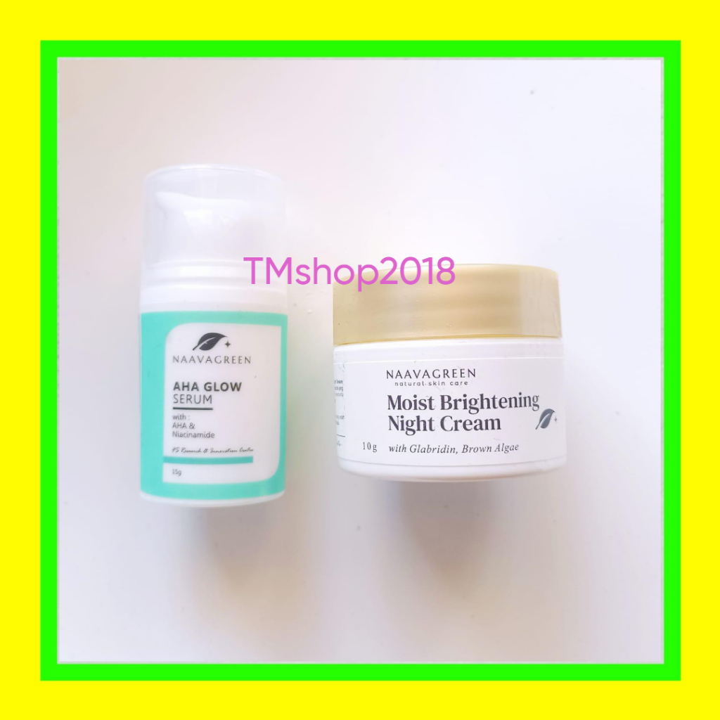 Naavagreen Paket Glowing Ekonomis (moistbrightnight,ahaglowsr) by dr Fredi Setyawan Original Skincar