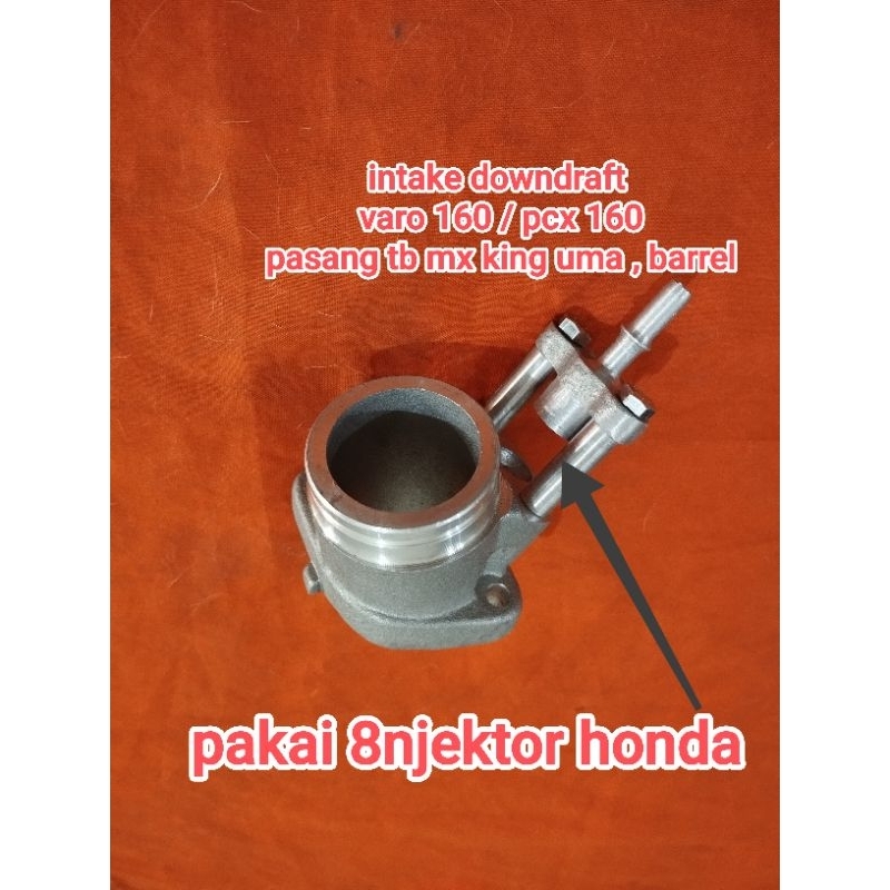 Intake Downdraft Vario 160 / PCX 160 pasang TB MX King, UMA , BARREL, BRT