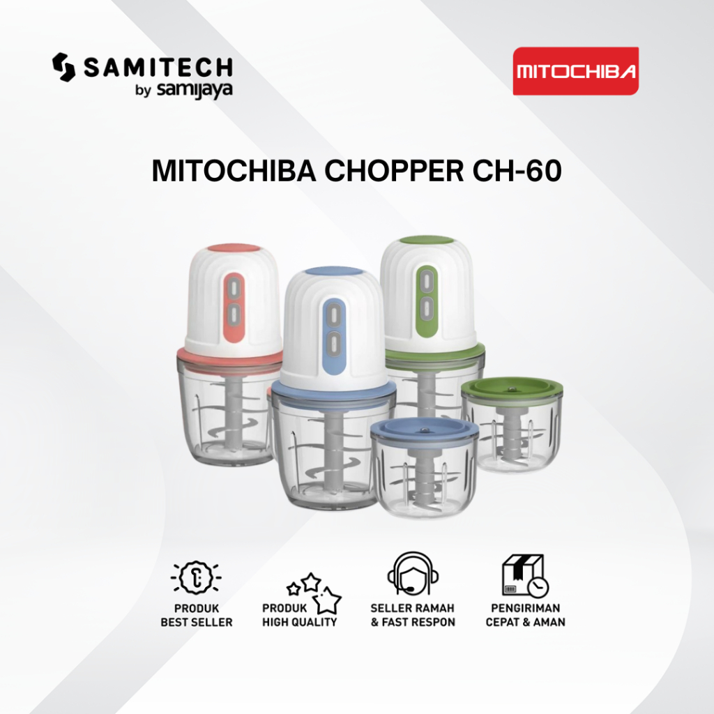FOOD PROCESSOR MITOCHIBA CH-60 CH 60 CHOPPER Alat Penggiling dan Penghalus Bumbu