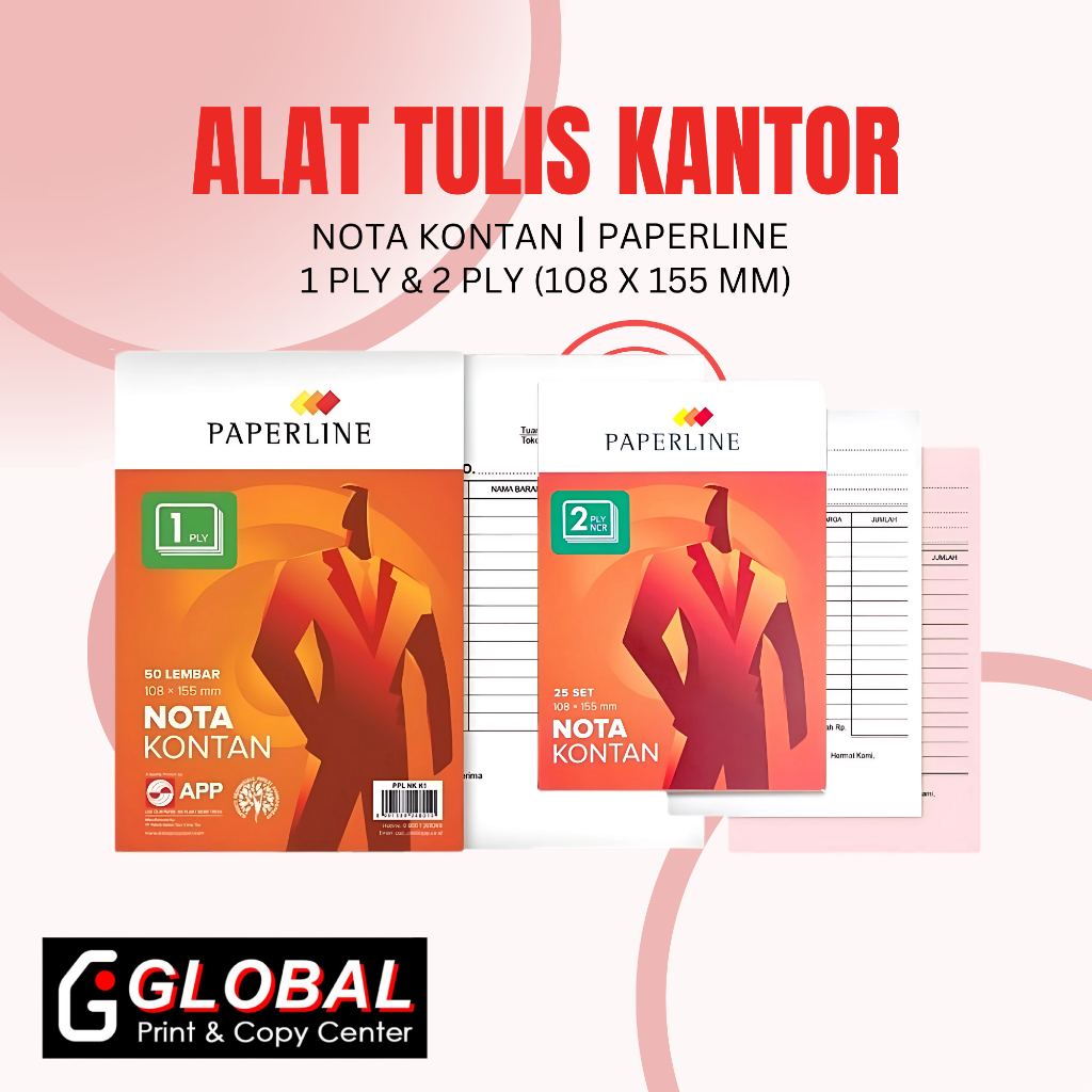 

Global Print Shop Online - Nota Kontan Paperline 1Ply & 2Ply (Pcs)