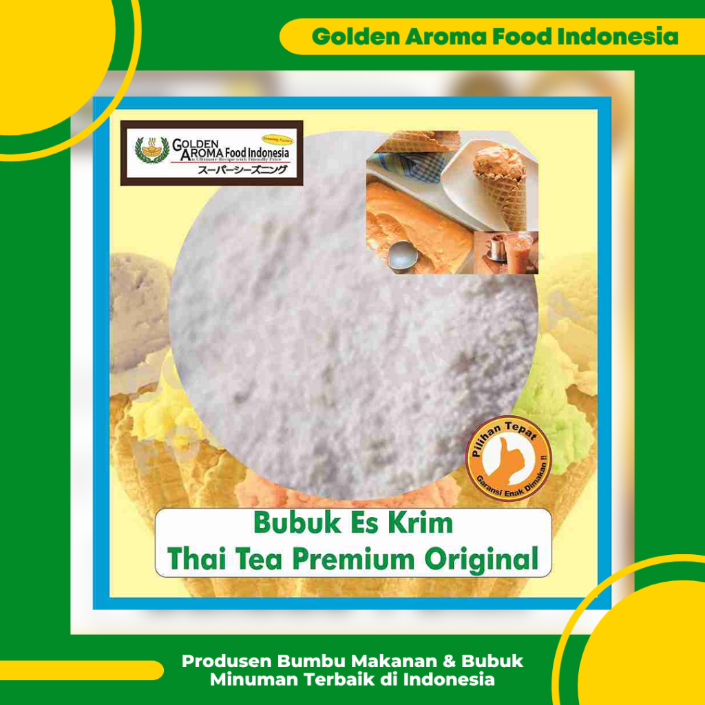 

Bubukj Es Krim 50gr Rasa Thai Tea Premium Japanese Original GAFI Seasoning Powder