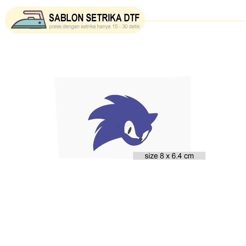 

Stiker Sablon Sonic
