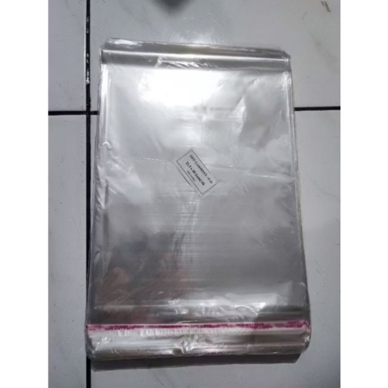 Plastik OPP seal ukuran 18x30