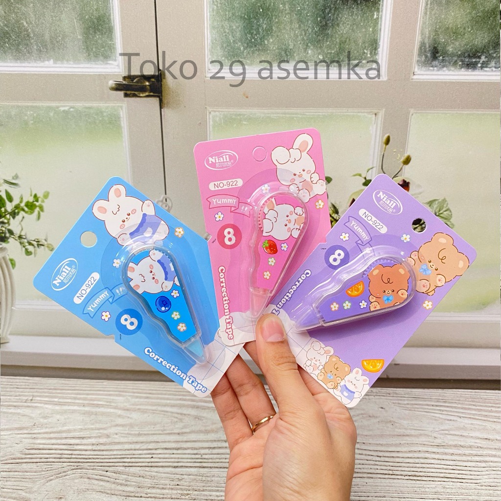 

TIPE X ROLL MODEL ZOO JINUO NO-922 KARAKTER CORRECTION TAPE TIP EX PENGHAPUS PENA ALAT TULIS