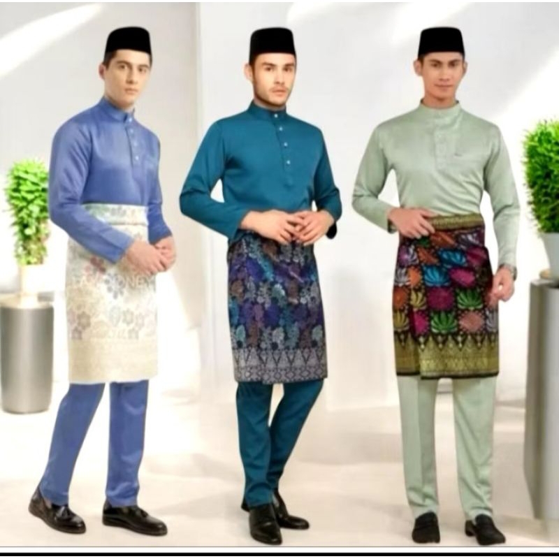 setelan baju koko pria teluk belangan, kurung melayu malaysia