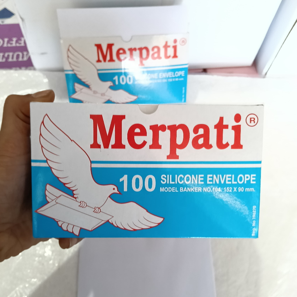 

MERPATI AMPLOP PUTIH POLOS 104 UKURAN KONDANGAN 1 BOX ISI 100