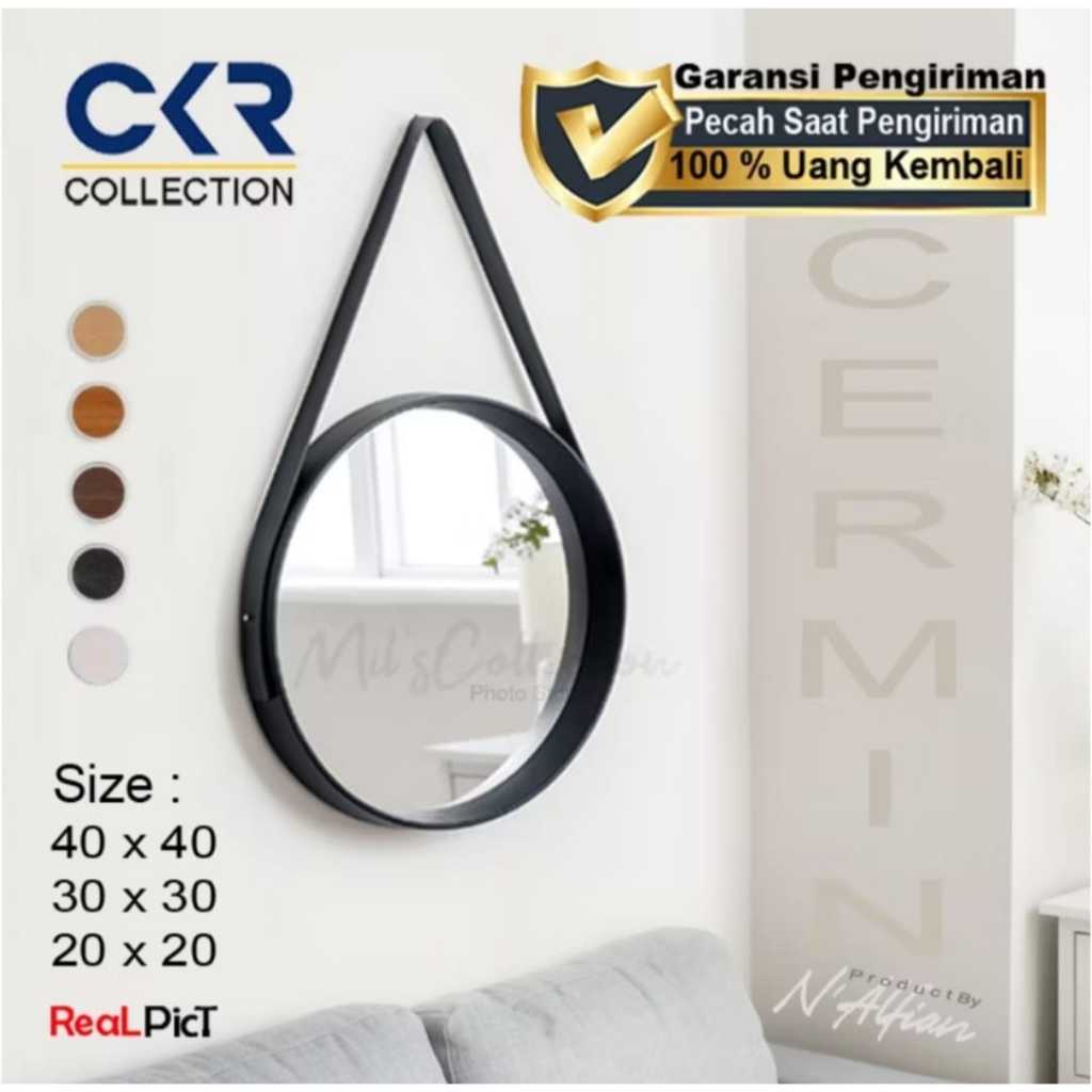 Cermin Bulat cermin gantung estetik