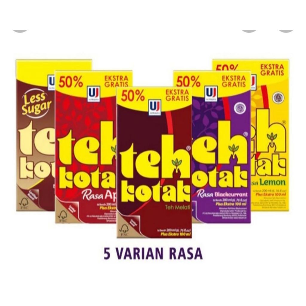 

Teh Kotak Sosro 300 ml Per Karton (24 Pc) - Minuman Segar dalam Kemasan Kotak