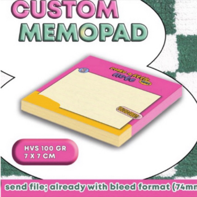 

CUSTOM MEMOPAD with mycreative.space