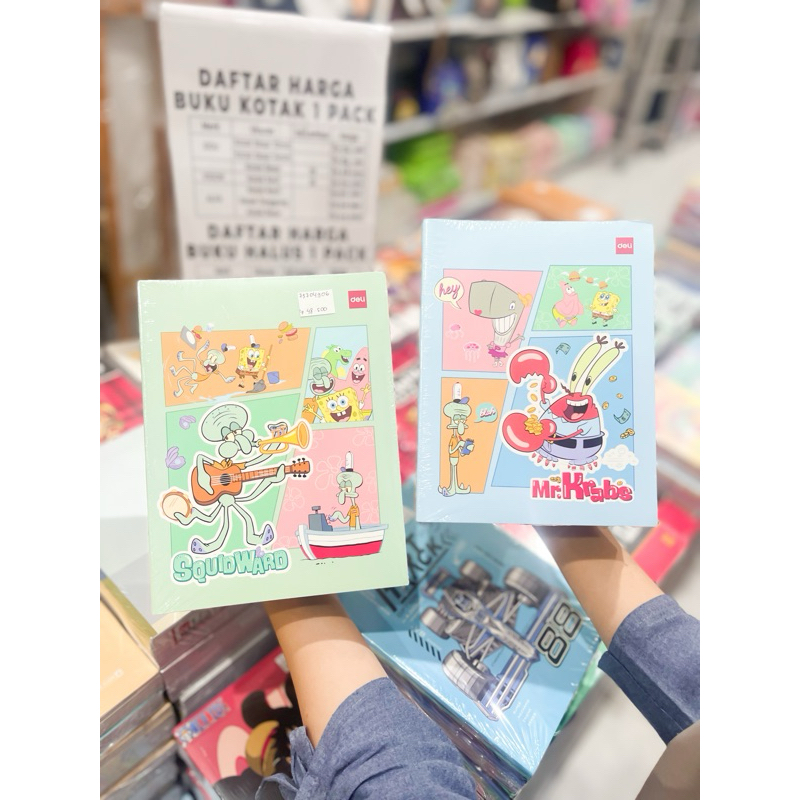 

[1 PACK] Buku Tulis DELI 58 Lembar Spongebob 2/ CNA 558 SPONGEBOB 2