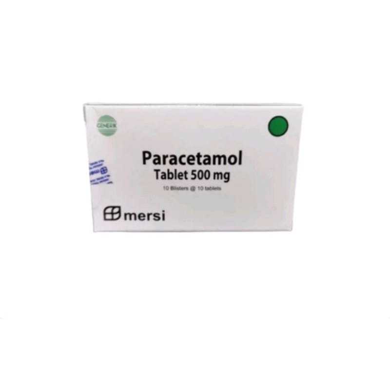 PARACETAMOL TABLET MERSI 500MG 1 STRIP