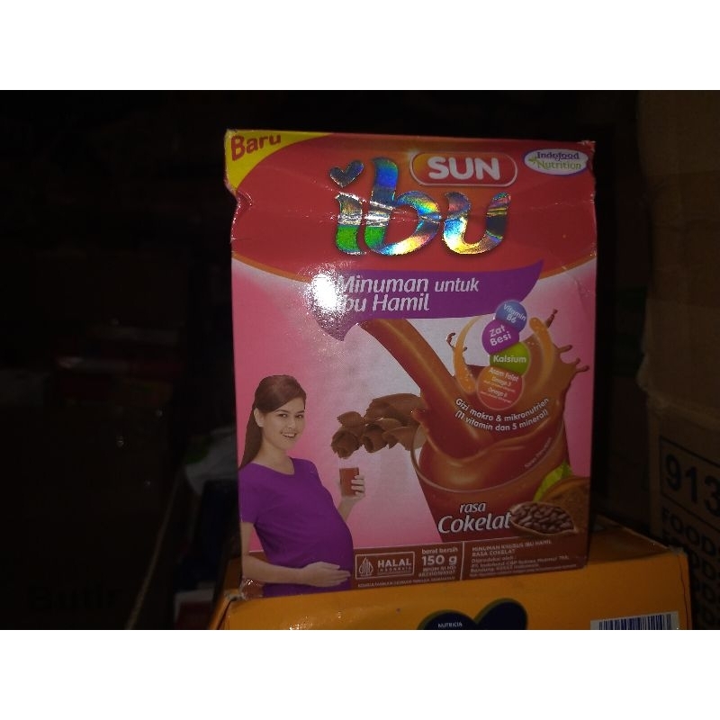 SUN ibu Minuman untuk Ibu Hamil 150g rasa Cokelat REJECT KEMASAN