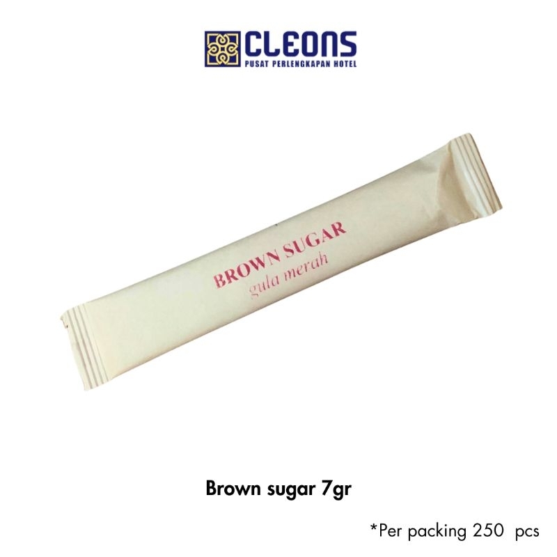 

[CLEONS] BROWN SUGAR STICK 7GR/GULA MERAH BUBUK STICK/BROWN SUGAR CAFE 250 PCS