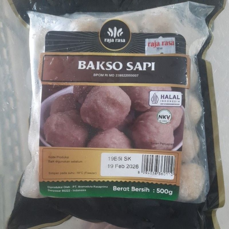 

Raja rasa bakso sapi 500gr