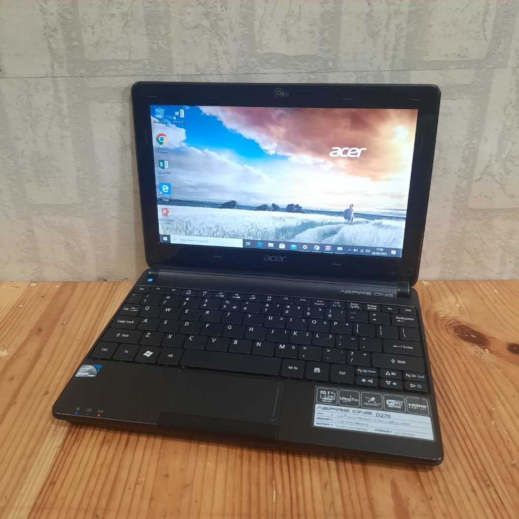 Notebook Acer Aspire One D270  Intel Atom - N2600  Ram 2/250Gb LIKE SIAP PAKAI