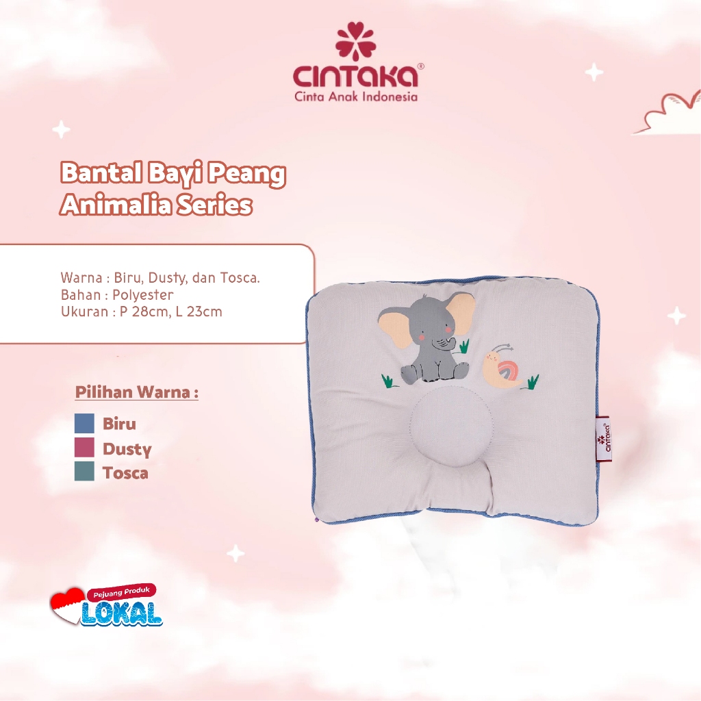 Cintaka Bantal Bayi Peang Animalia Series