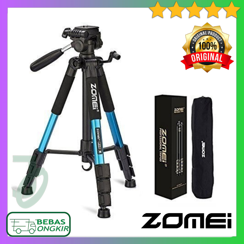 Tripod Kamera Profesional Pan Head 360 Panoramic 1.4 Meter ZOMEI Q111