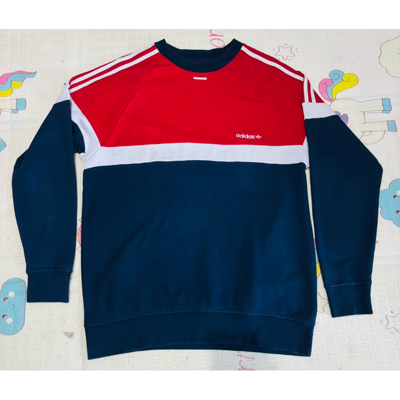 CN Adidas treefoil color block logo bordir