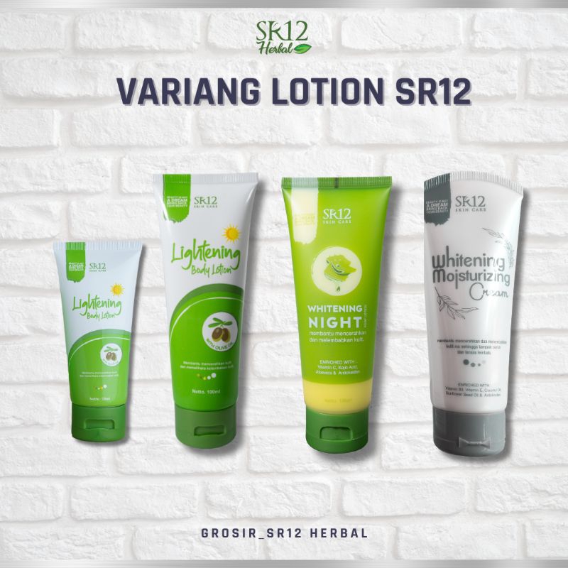 BODY LOTION SR12 PEMUTIH BADAN BPOM HALAL