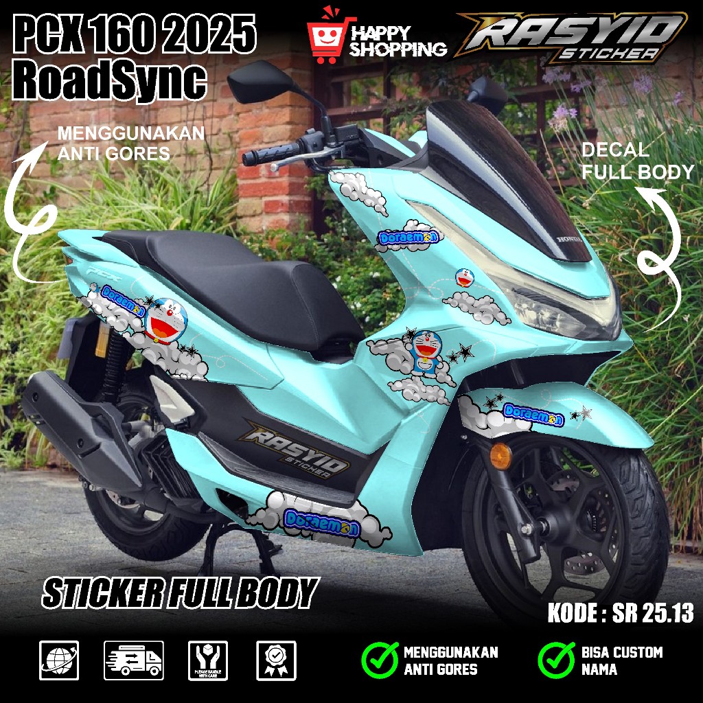 COD Sticker Decal Full Body Honda PCX 160 Tahun 2025 2026 Cbs Abs RoadSync Decal Sticker Full Body P