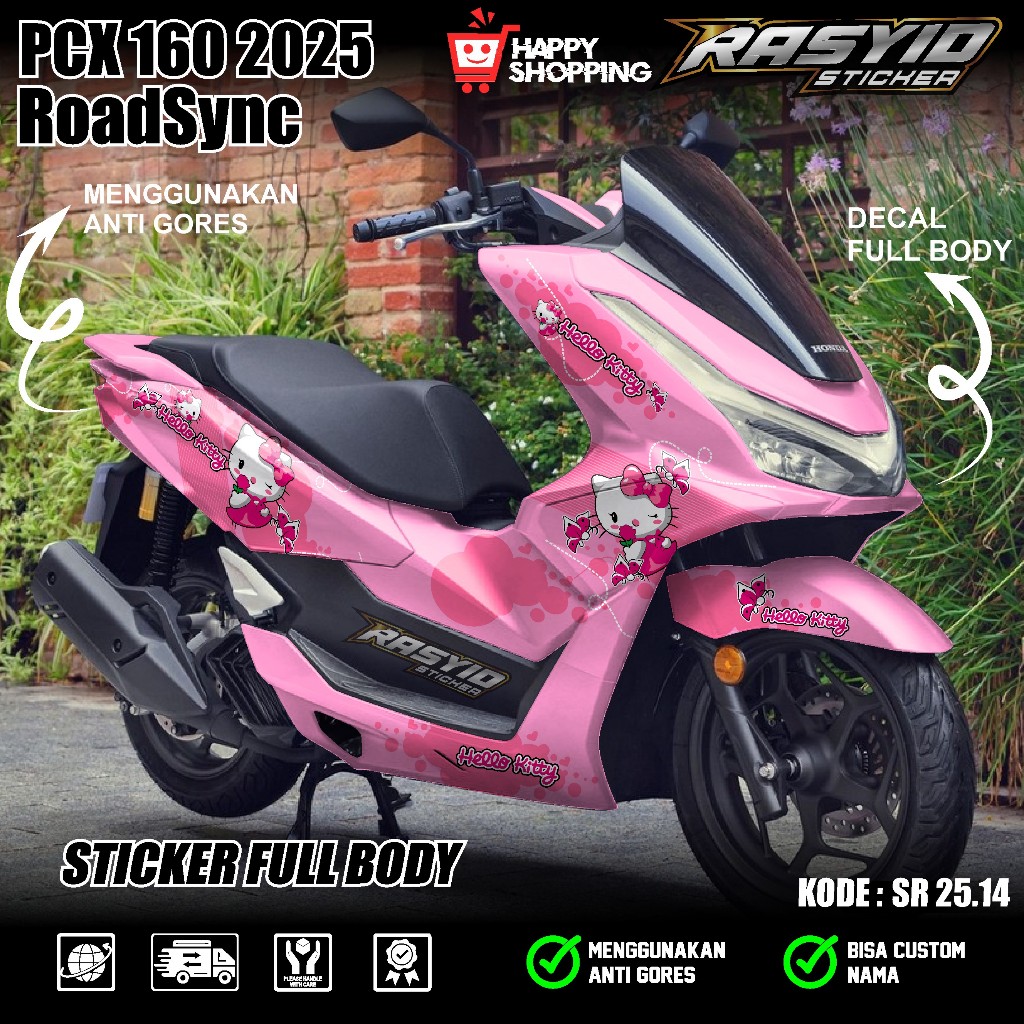 COD Sticker Decal Full Body Honda PCX 160 2025 Cbs Abs RoadSync Decal Sticker Full Body PCX 160 CBS 