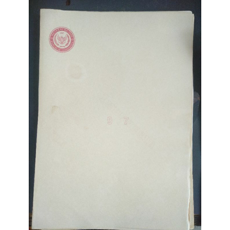 SURAT SEGEL 1997 KERTAS SEGEL 1997 BUKU SEGEL tahun 1997