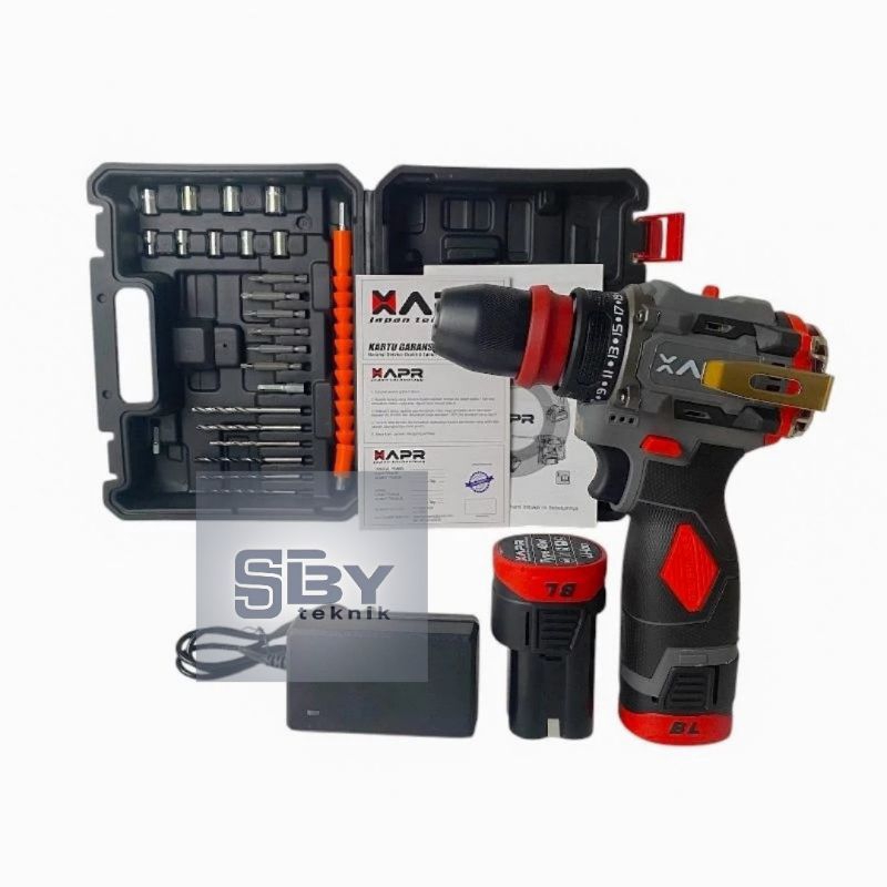 APR AP24PRO BOR CORDLESS 10MM 2 BATERAI KOPER/BOR BATERAI 10MM
