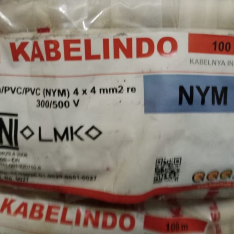 Kabel Listrik NYM 4x4mm Roll 100m/50m METAL KABELINDO NYM 4x4 mm NYM 4 x 4mm