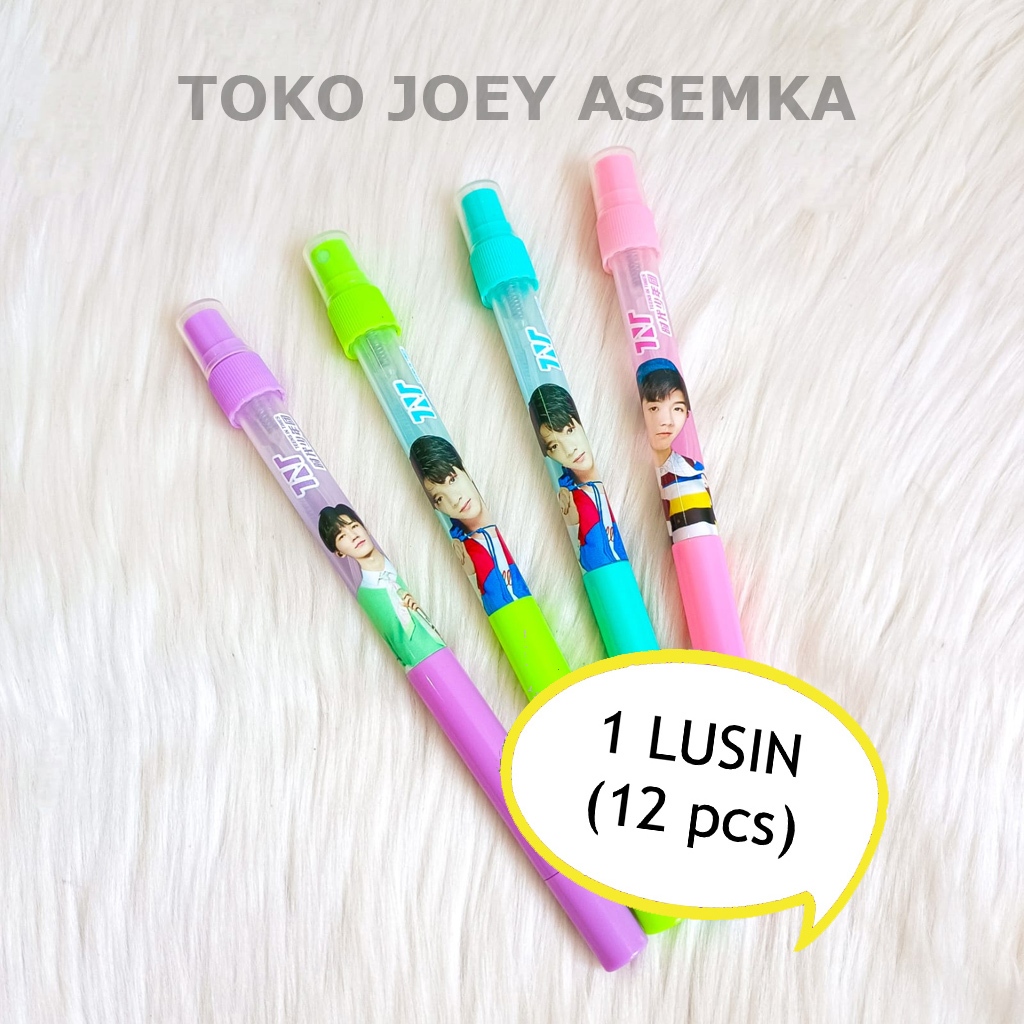

(12 PCS) PEN PARFUM PULPEN 2 IN 1 BISA DIISI PENA BOLPEN UNIK ALAT TULIS SEMPROTAN