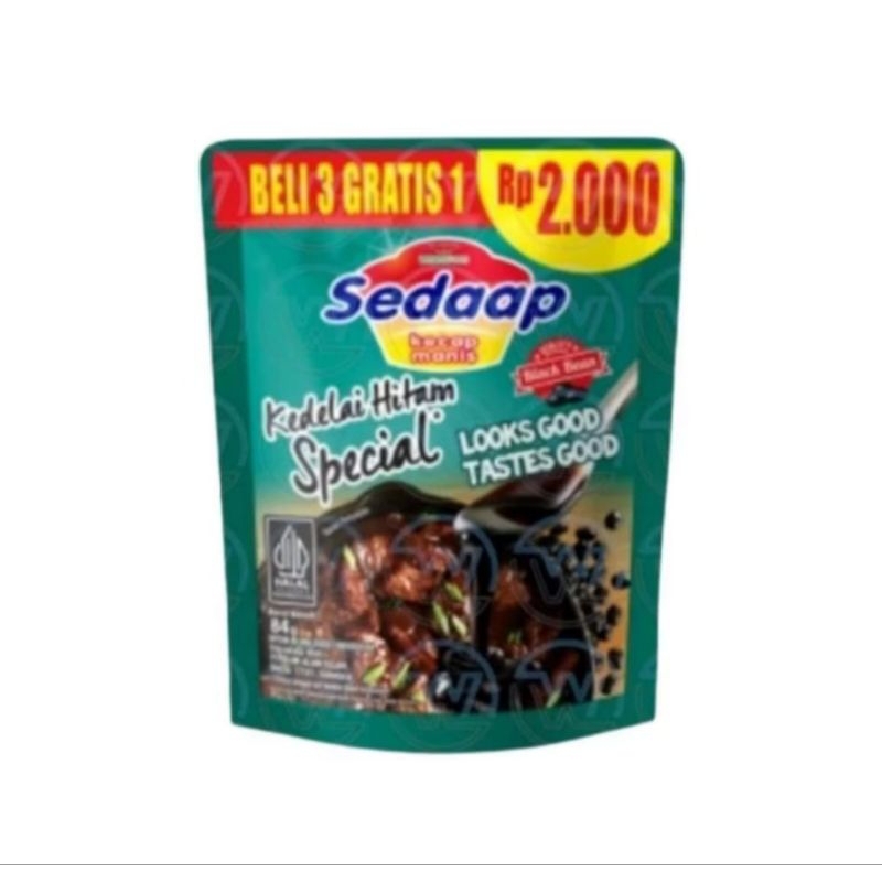 

kecap sedaap 2000 isi 3 pcs free 1 pcs