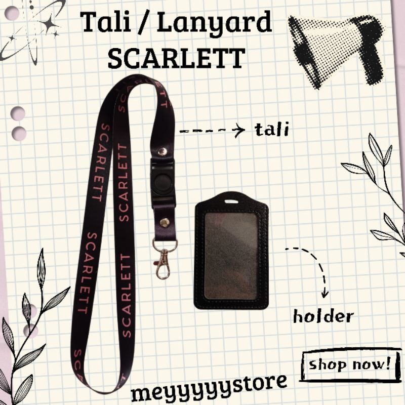 

READYYY Tali ID CARD SCARLET Cosmetic / Lanyard SCARLET [STOCK MELIMPAH] Termurahhh Harga Grosir!
