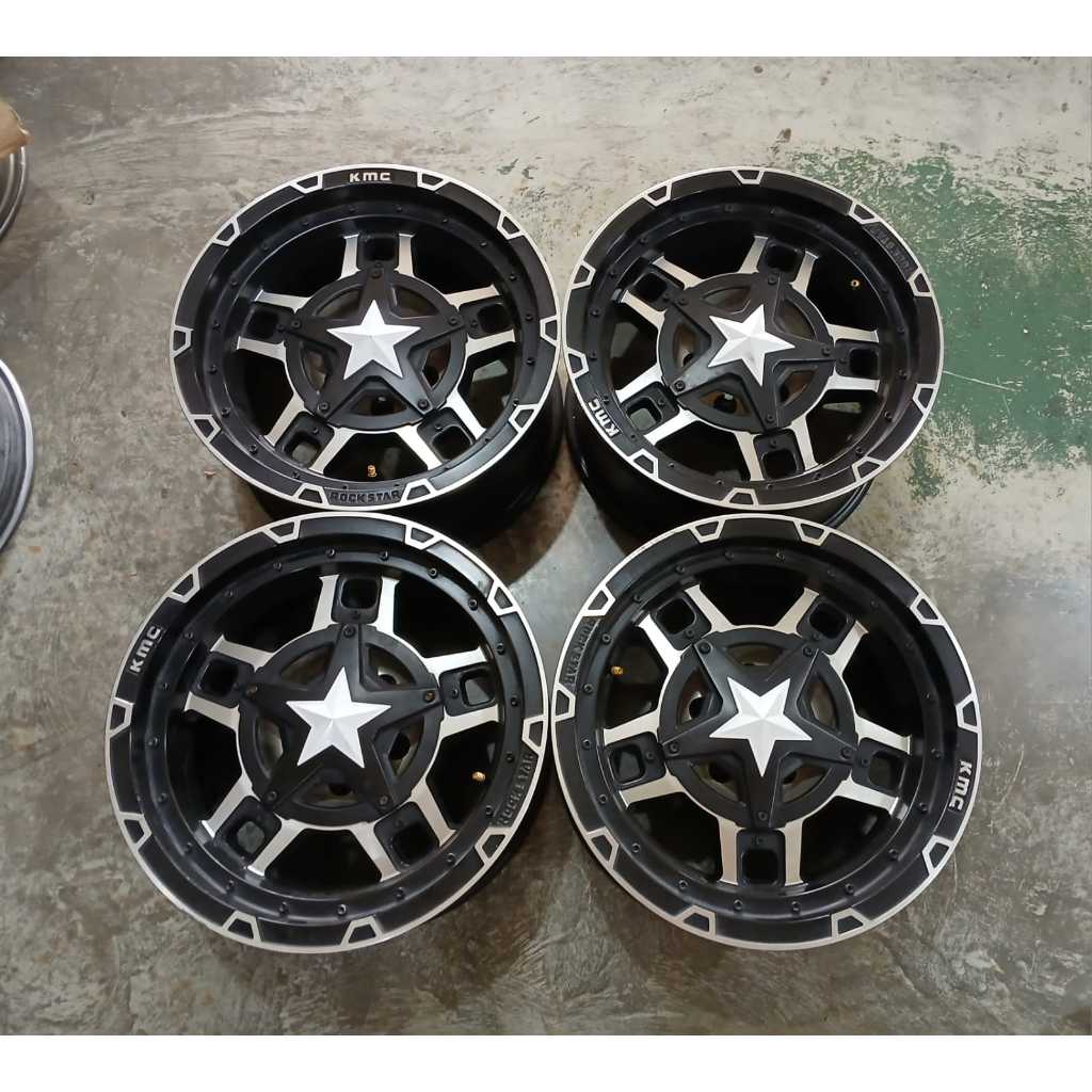 VELG MOBIL SECOND MURAH RACING KMC TYPE OFFROAD R16 LUBANG 5 COCOK UNTUK TERIOS RUSH XPANDER XTRAIL