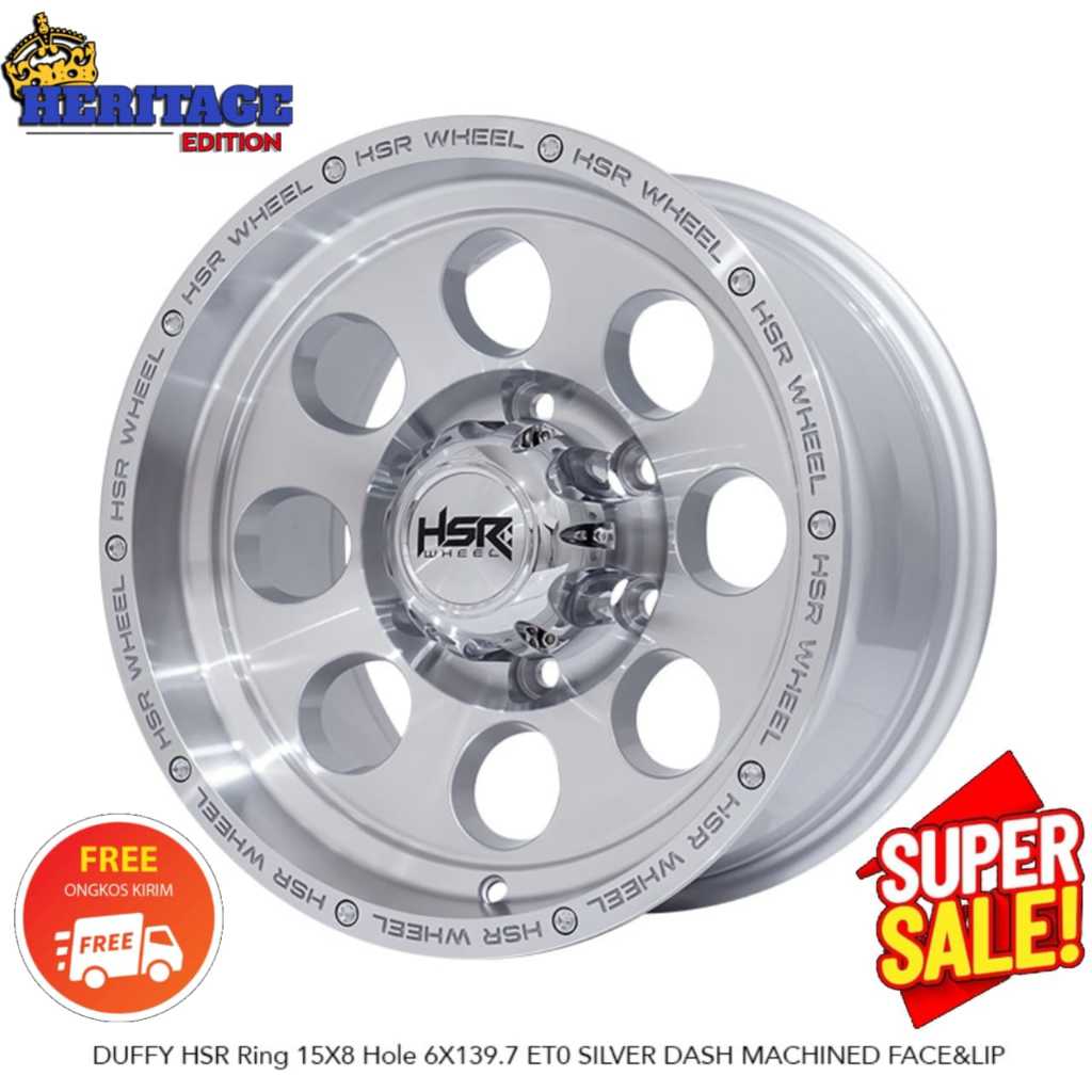 Velg mobil hardtop fortuner ranger hilux pajero triton murah ring 15 velg hsr wheel duffy manado