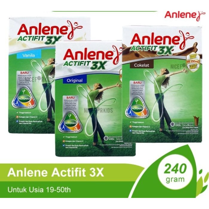

Anlene Actifit 240gr Susu Bubuk Dewasa untuk Menjaga Kesehatan Tulang dengan Kualitas Baik
