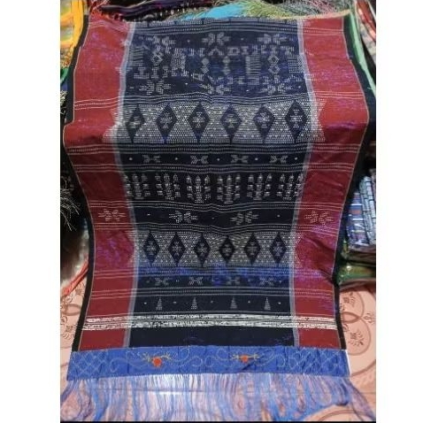 ULOS SADUM BIRU SISI MERAH ULOS SIMATA KAIN ETNIK BATAK Sadum Angkola