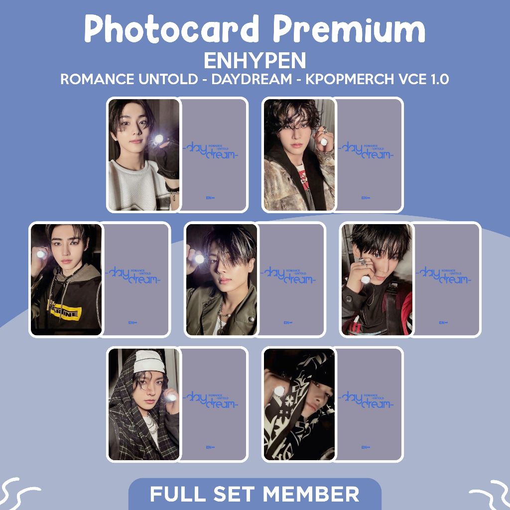 Photocard Premium ENHYPEN [ROMANCE : UNTOLD - DAYDREAM - KPOPMERCH VCE 1.0]