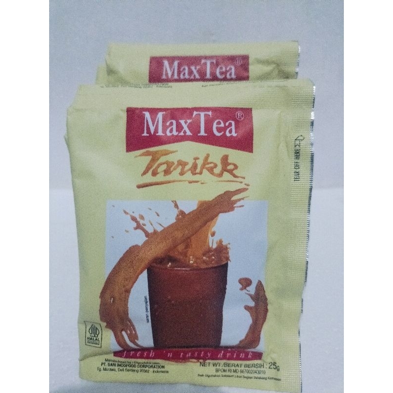 

Max tea Tarikk isi 10 bks @25gr