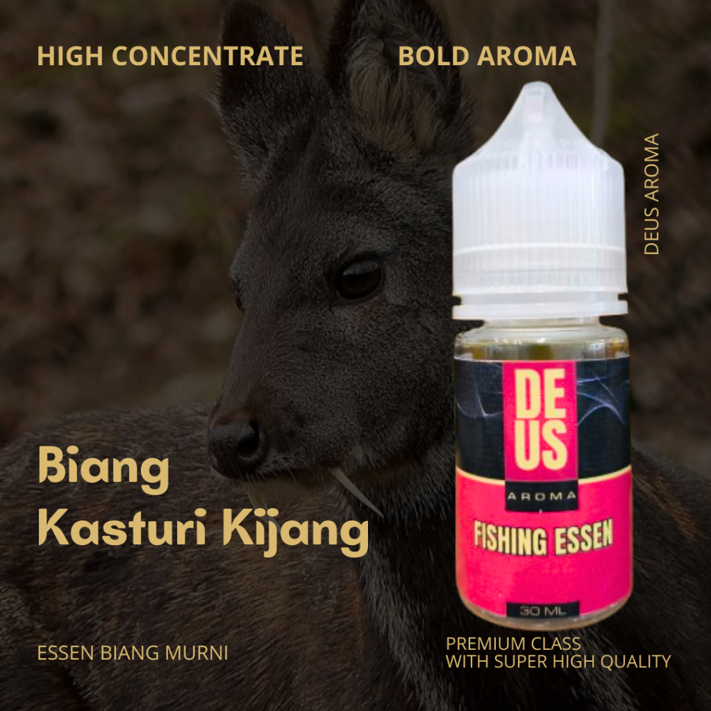 Essen Biang Deus KASTURI KIJANG Untuk Memancing Bawal Patin Lele Mas Nila