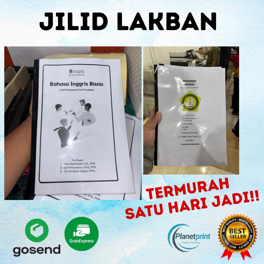 

JILID LAKBAN TUGAS, MAKALAH,PROPOSAL SEHARI JADI