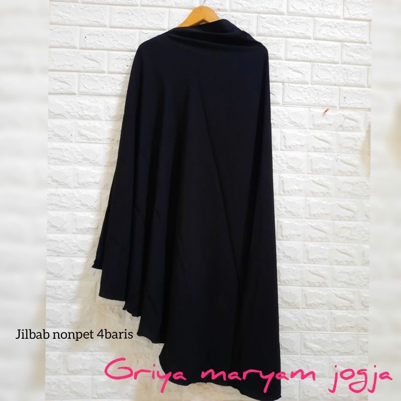 jilbab nonpet jetblack leuwitex/mtakiara/fortaleza/bonanza