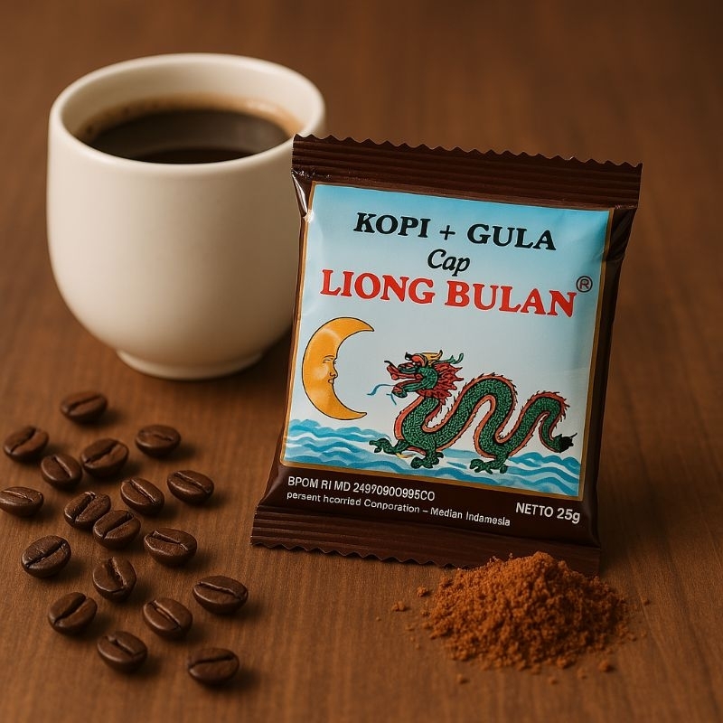 

Kopi + Gula Cap Liong Bulan - Rasa Legendaris, Bikin Nagih! (10 Sachet x 25g