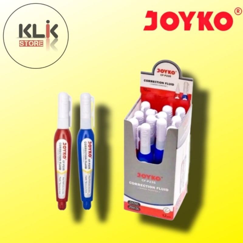 

(Pack / 12pcs) Correction Pen Fluid Joyko P-235 / Tip Ex Stipo Cair Tip X