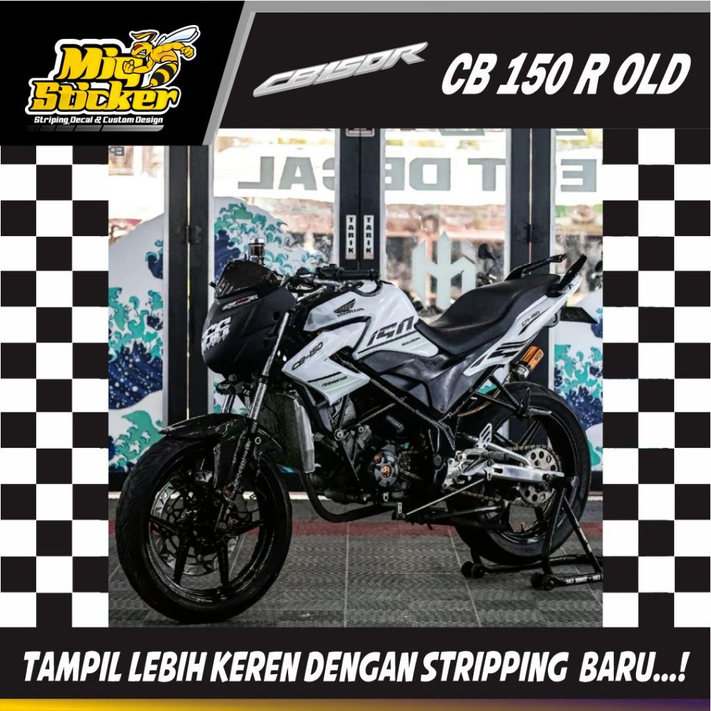 STRIPPING Sticker Honda CB 150 R OLD Desain racelinght Terbaru