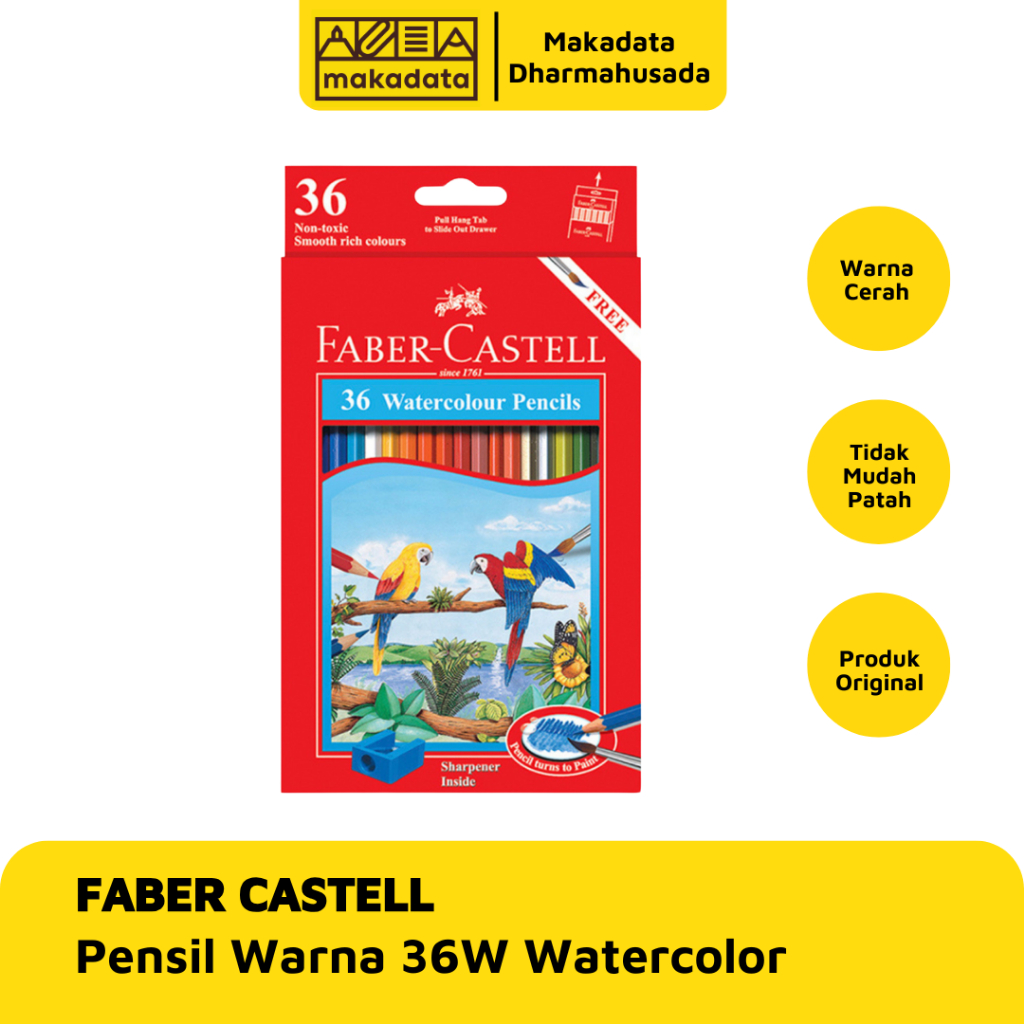 

COLOUR PENCIL / PENSIL WARNA FABER CASTELL 36 WARNA WATERCOLOUR