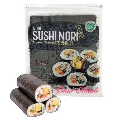 

Rumput Laut Nori 10 lembar Size 20x20 / Sushi rumput laut