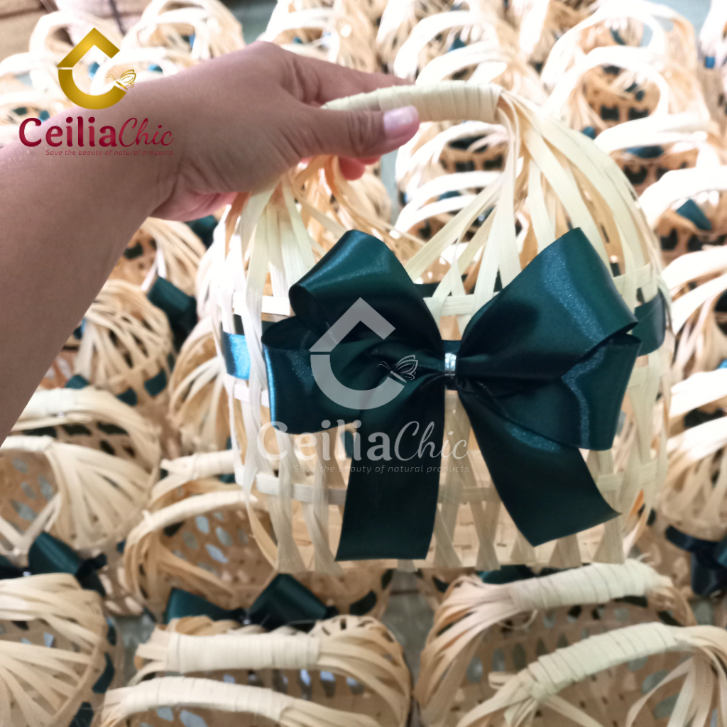 

READY Tas Hampers Anyaman Bambu 2 Toples Tabung Kue Kering Keranjang Parcel Lebaran Idul Fitri