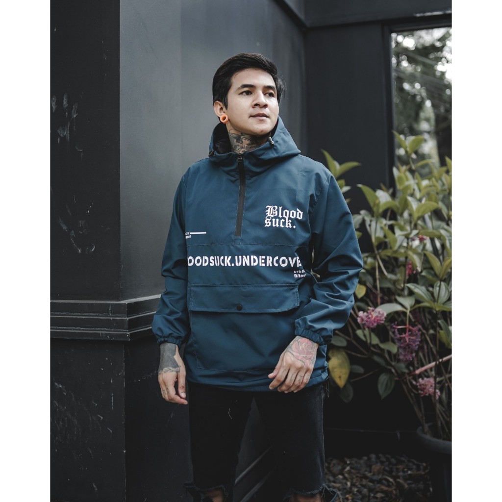 Jaket Pria/Jaket Motor/ Jaket Cagoule Undercover fullprint Original Bloodsuck