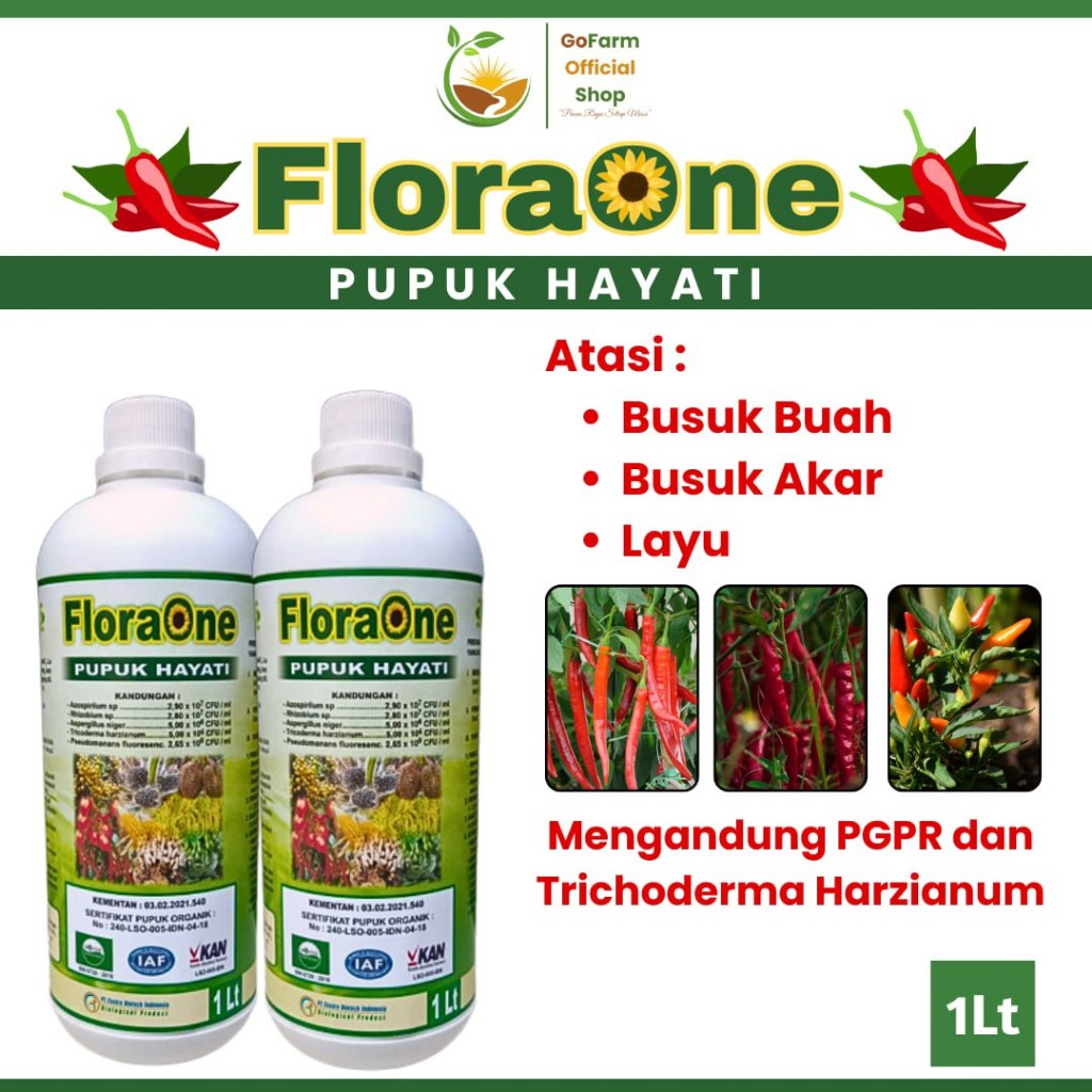 FLORAONE Fungisida Untuk Tanaman Cabai, Pupuk Untuk Tanaman Cabai Agar Terhindar Dari Layu