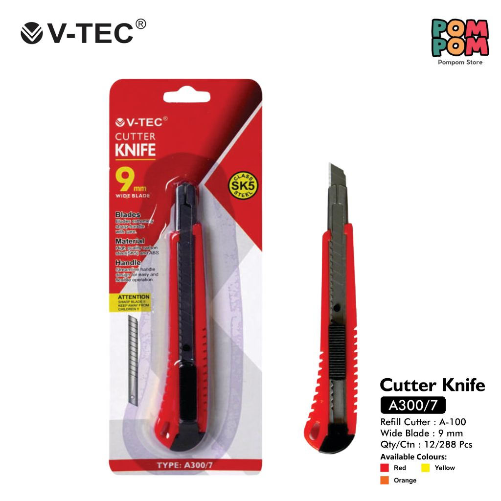 

Cutter Knife V-Tec Cutter Pemotong kertas V-Tec A300/7
